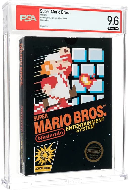 Sealed Super Mario Bros. PSA 9.6 A++ copy sold by Heritage Auctions for $3 million