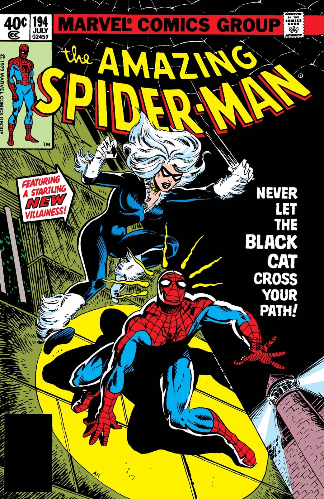 The Amazing Spider-Man #194 cover, from the publisher's digital edition of the original issue