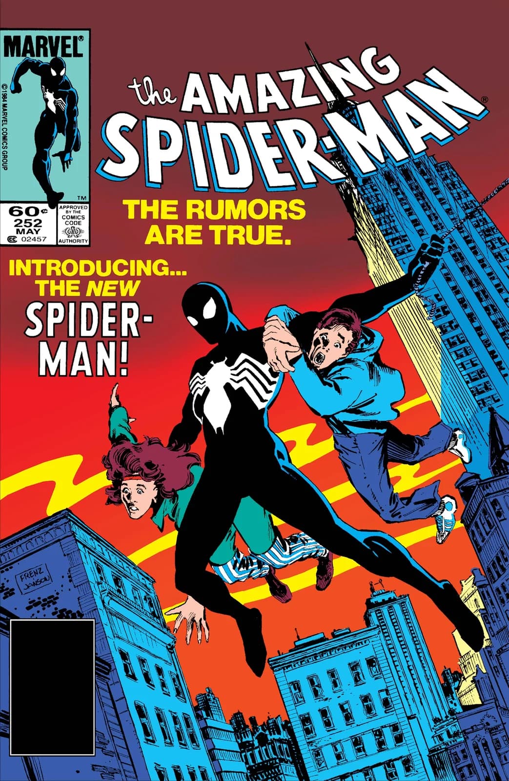 The Amazing Spider-Man #252 (May 1984) cover, from the publisher's digital edition of the original issue