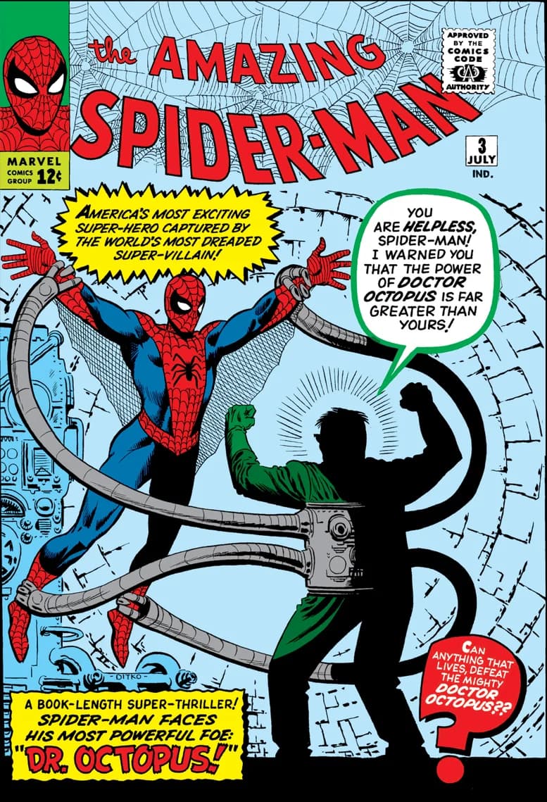 The Amazing Spider-Man #3 (July 1963) cover, from the publisher's digital edition of the original issue