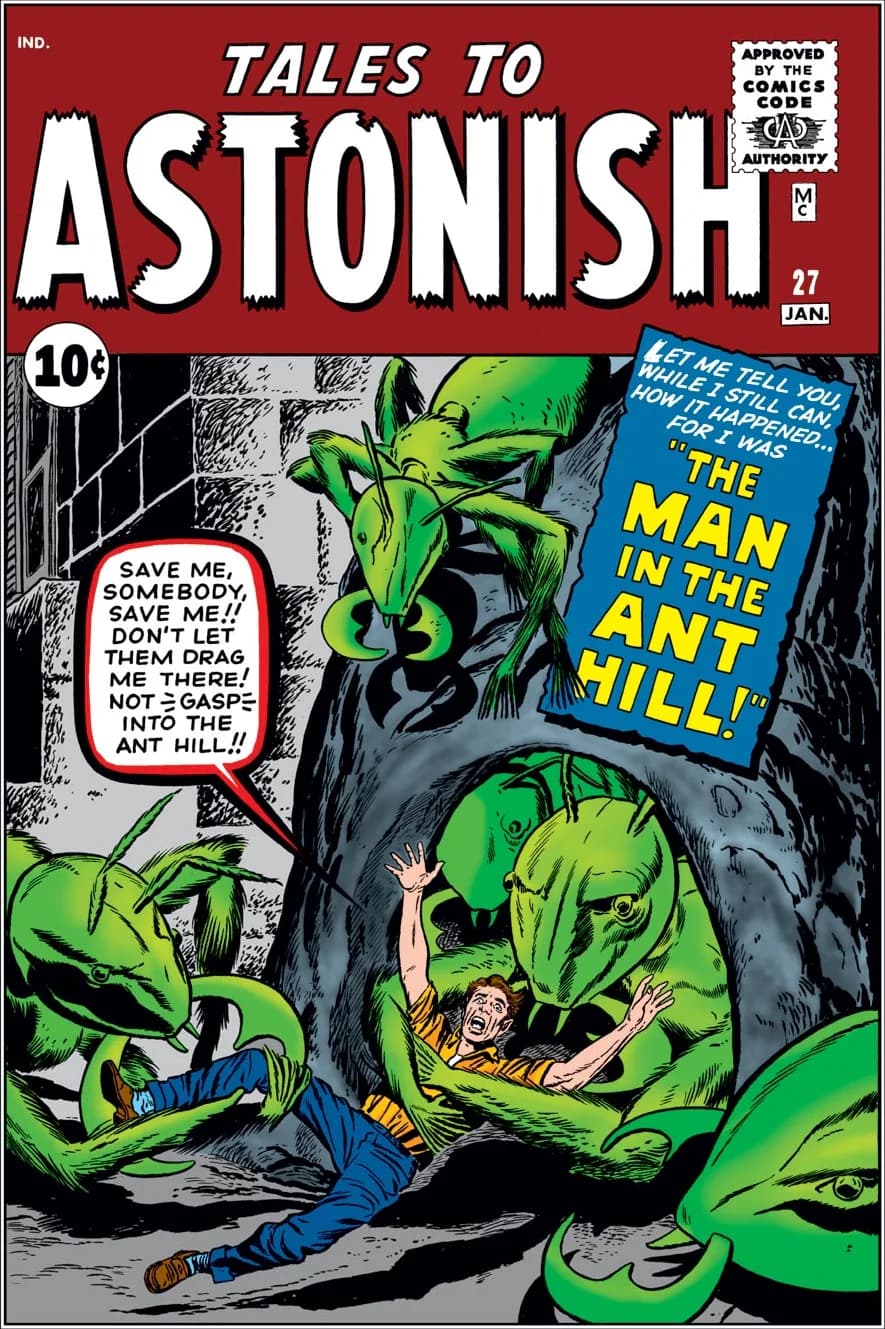 Tales to Astonish #27 (January 1962) cover, from the publisher's digital edition of the original issue