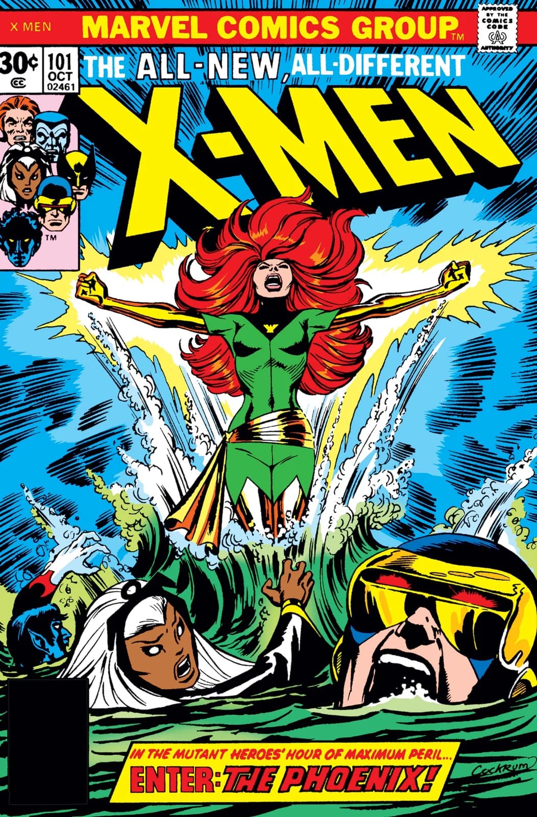 X-Men #101 (October 1976) cover, from the publisher's digital edition of the original issue