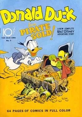 Donald Duck Finds Pirate Gold! #9 cover