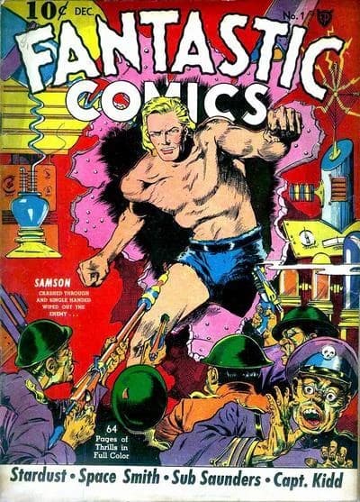 Fantastic Comics #1 (December 1939) cover