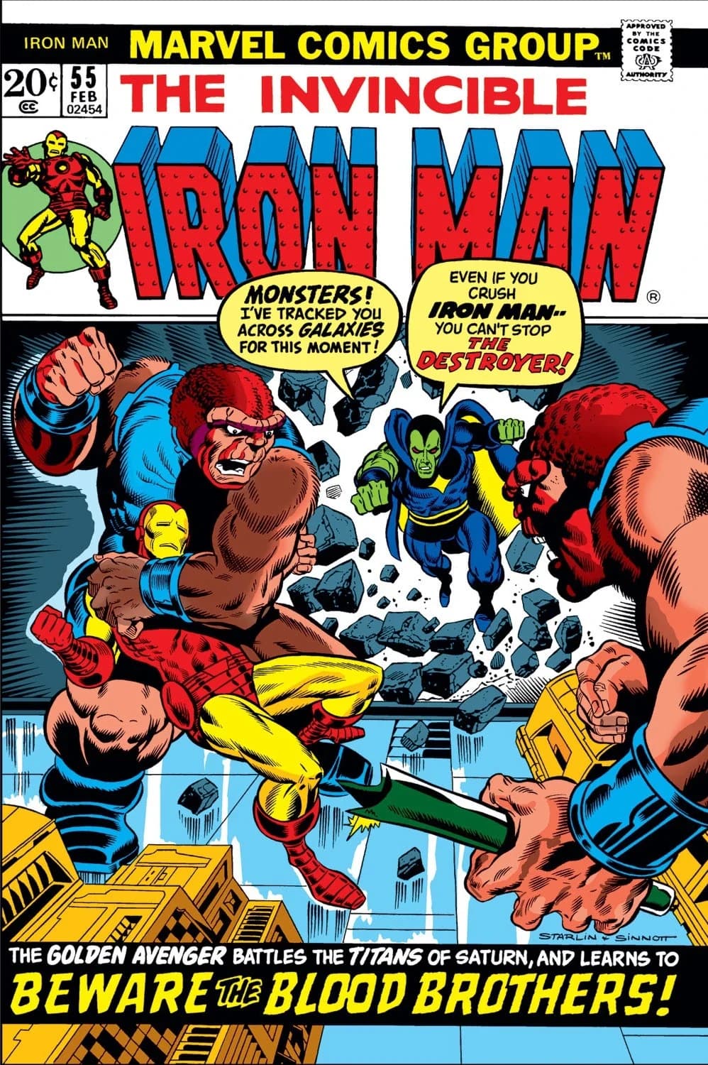 The Invincible Iron Man #55 (February 1973) cover