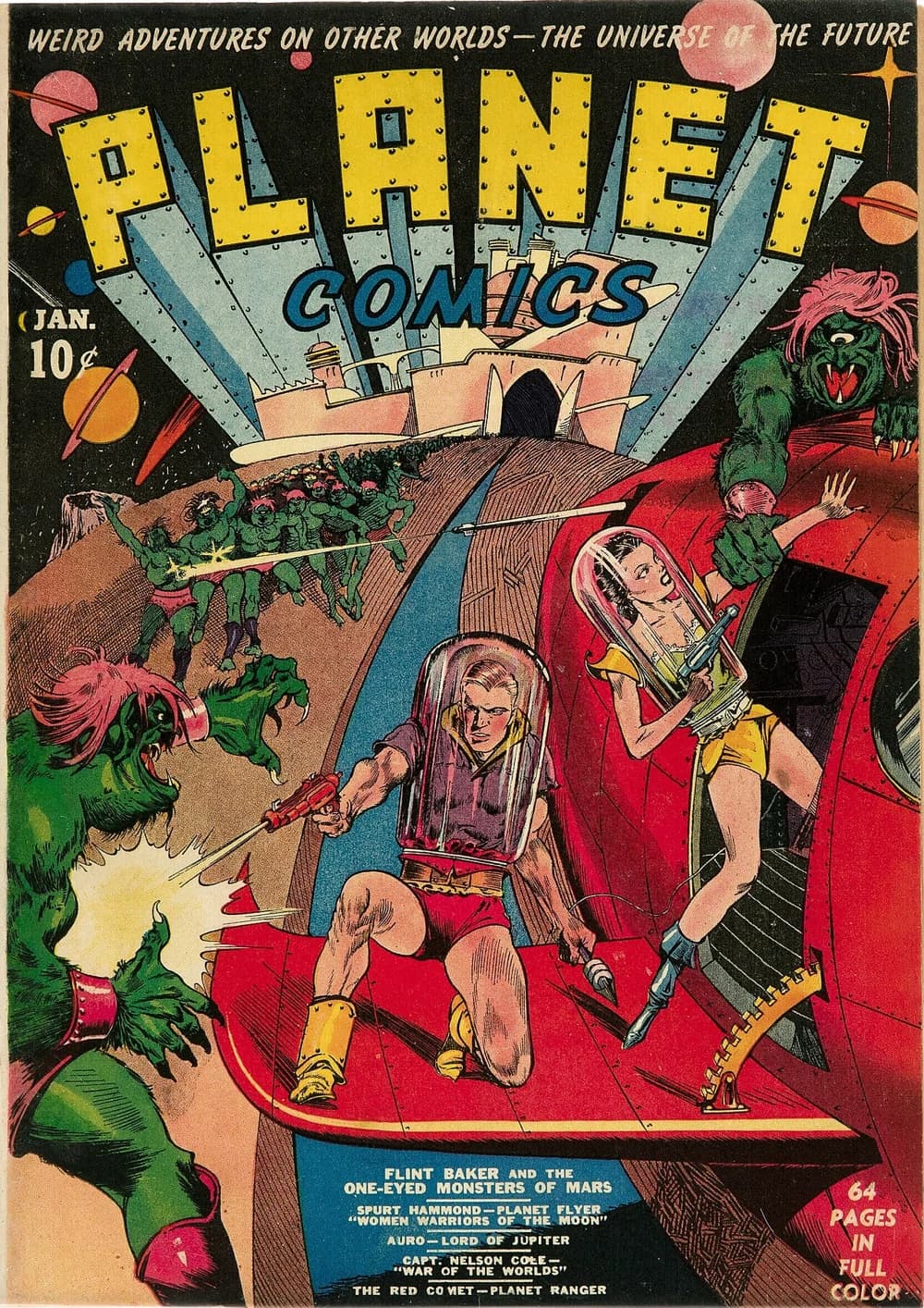 Planet Comics #1 (January 1940) cover