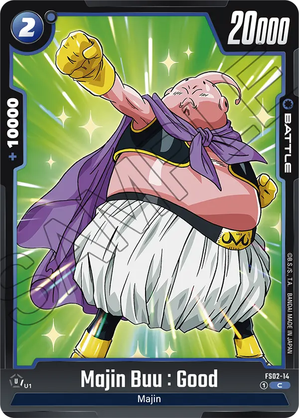 2024 Dragon Ball Super Card Game Fusion World Starter Deck Vegeta (FS02) #FS02-14 Majin Buu : Good; official card image from the Bandai card database; publisher sample markings retained