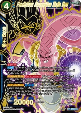 2019 Dragon Ball Super Card Game Masters Destroyer Kings (DBS-B06) #BT6-042_SPR Prodigious Absorption Majin Buu Special Rare; official card image from the Bandai card database; publisher sample markings retained where present