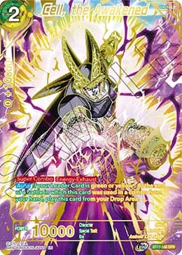 2022 Dragon Ball Super Card Game Masters Ultimate Squad (DBS-B17) #BT17-146_SPR Cell, the Awakened Special Rare; official card image from the Bandai card database; publisher sample markings retained where present