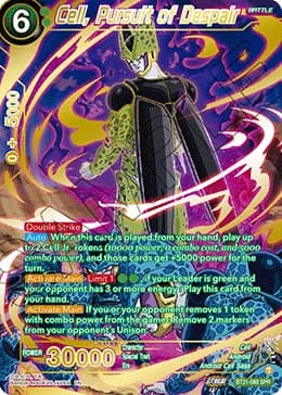 2023 Dragon Ball Super Card Game Masters Wild Resurgence (DBS-B21) #BT21-088_SPR Cell, Pursuit of Despair Special Rare; official card image from the Bandai card database; publisher sample markings retained where present