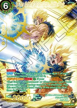 2023 Dragon Ball Super Card Game Masters Critical Blow (DBS-B22) #BT22-067_SPR SS Son Gohan & SS Son Goten, Battle Ready Special Rare; official card image from the Bandai card database; publisher sample markings retained where present