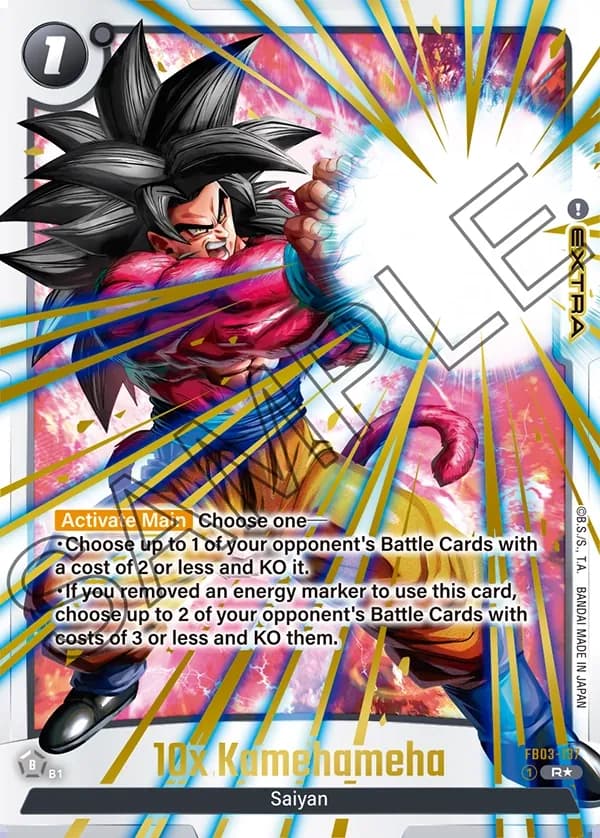 2024 Dragon Ball Super Card Game Fusion World Ultra Limit (FB04) #FB03-137 10x Kamehameha Parallel; official card image from the Bandai card database; publisher sample markings retained