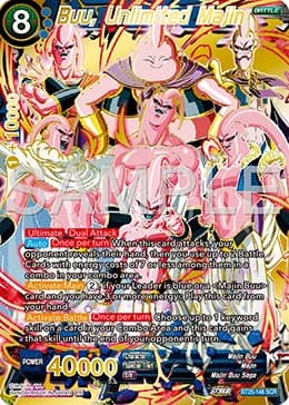 2024 Dragon Ball Super Card Game Masters Legend of the Dragon Balls (DBS-B25) #BT25-146 Buu, Unlimited Majin Secret Rare; official card image from the Bandai card database; publisher sample markings retained where present