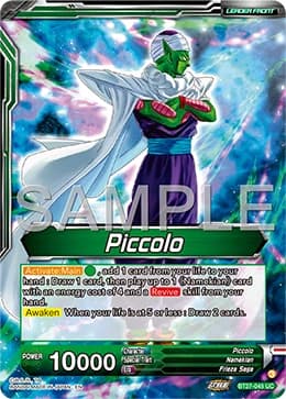 2025 Dragon Ball Super Card Game Masters History of Z (DBS-B27) #BT27-045_PR Piccolo Special Leader Rare; official card image from the Bandai card database; publisher sample markings retained where present