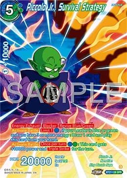 2025 Dragon Ball Super Card Game Masters History of Z (DBS-B27) #BT27-126_SPR Piccolo Jr., Survival Strategy Special Rare; official card image from the Bandai card database; publisher sample markings retained where present