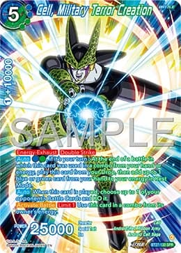 2025 Dragon Ball Super Card Game Masters History of Z (DBS-B27) #BT27-133_SPR Cell, Military Terror Creation Special Rare; official card image from the Bandai card database; publisher sample markings retained where present
