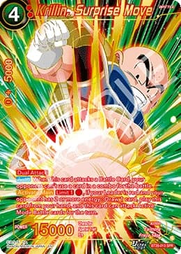 2025 Dragon Ball Super Card Game Masters Prismatic Clash (DBS-B28) #BT28-013_SPR Krillin, Surprise Move Special Rare; official card image from the Bandai card database; publisher sample markings retained where present