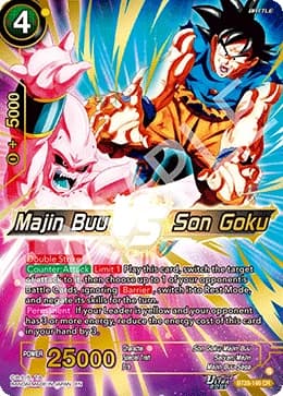 2025 Dragon Ball Super Card Game Masters Prismatic Clash (DBS-B28) #BT28-146 Majin Buu VS Son Goku Concept Rare; official card image from the Bandai card database; publisher sample markings retained where present