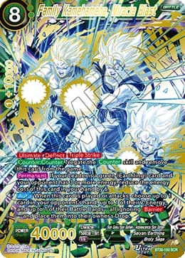 2026 Dragon Ball Super Card Game Masters Three Glorious Fighters (DBS-B30) #BT30-150 Family Kamehameha, Miracle Blast Secret Rare; official card image from the Bandai card database; publisher sample markings retained where present