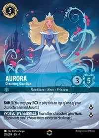 2023 Disney Lorcana The First Chapter #213/204 Aurora, Dreaming Guardian Enchanted, official card render (not a photograph of a copy)