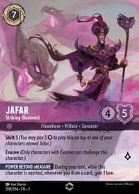 2024 Disney Lorcana Into the Inklands #208/204 Jafar, Striking Illusionist Enchanted, official card render (not a photograph of a copy)