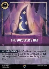 2024 Disney Lorcana Into the Inklands #210/204 The Sorcerer's Hat Enchanted, official card render (not a photograph of a copy)