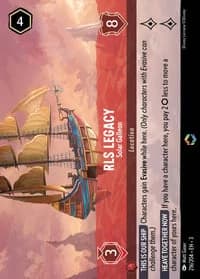 2024 Disney Lorcana Into the Inklands #216/204 RLS Legacy, Solar Galleon Enchanted, official card render (not a photograph of a copy)
