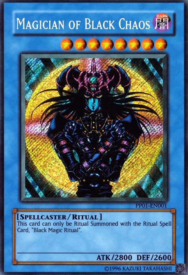 Magician of Black Chaos card front, Premium Pack (TCG) PP01-EN001 Secret Rare