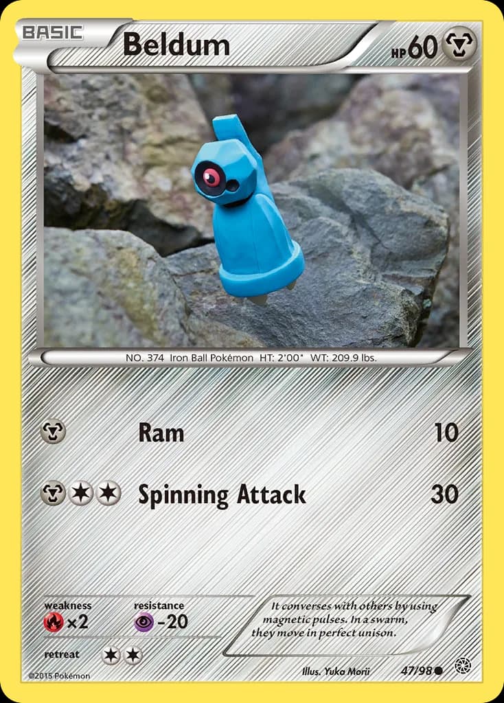 Ancient Origins Beldum card front, 47/98
