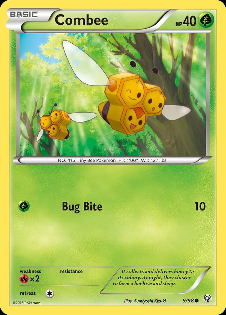 Ancient Origins Combee card front, 9/98