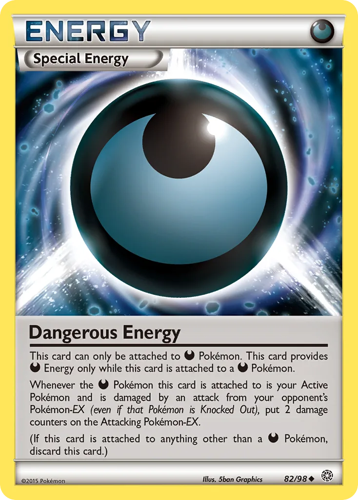 Ancient Origins Dangerous Energy card front, 82/98