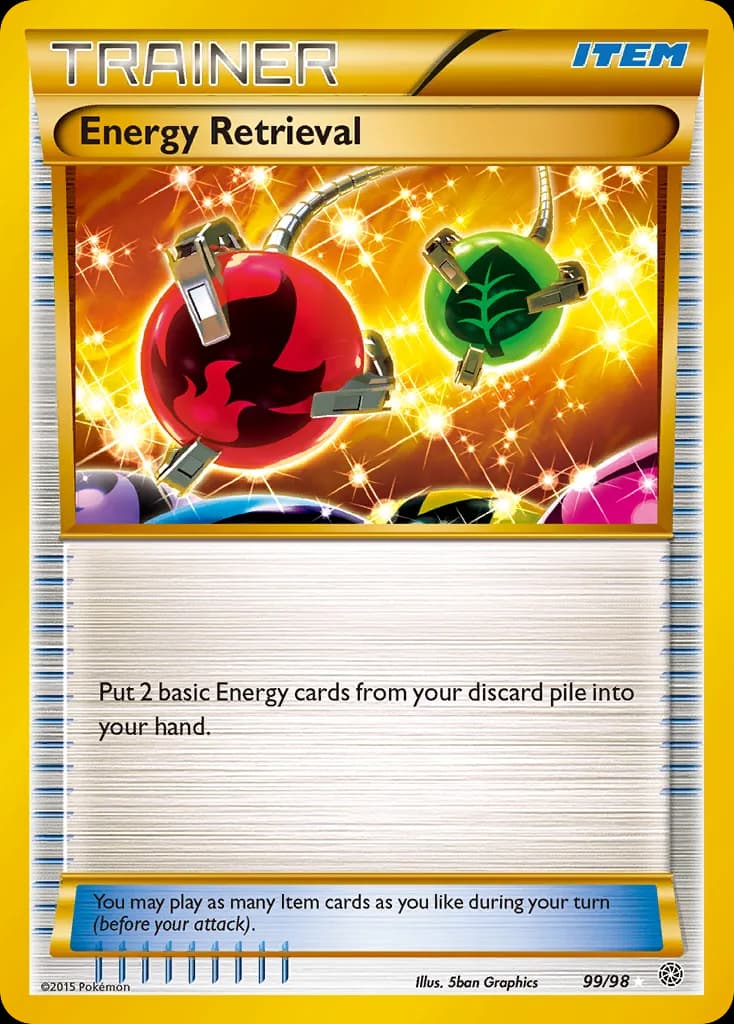 Ancient Origins Energy Retrieval card front, 99/98