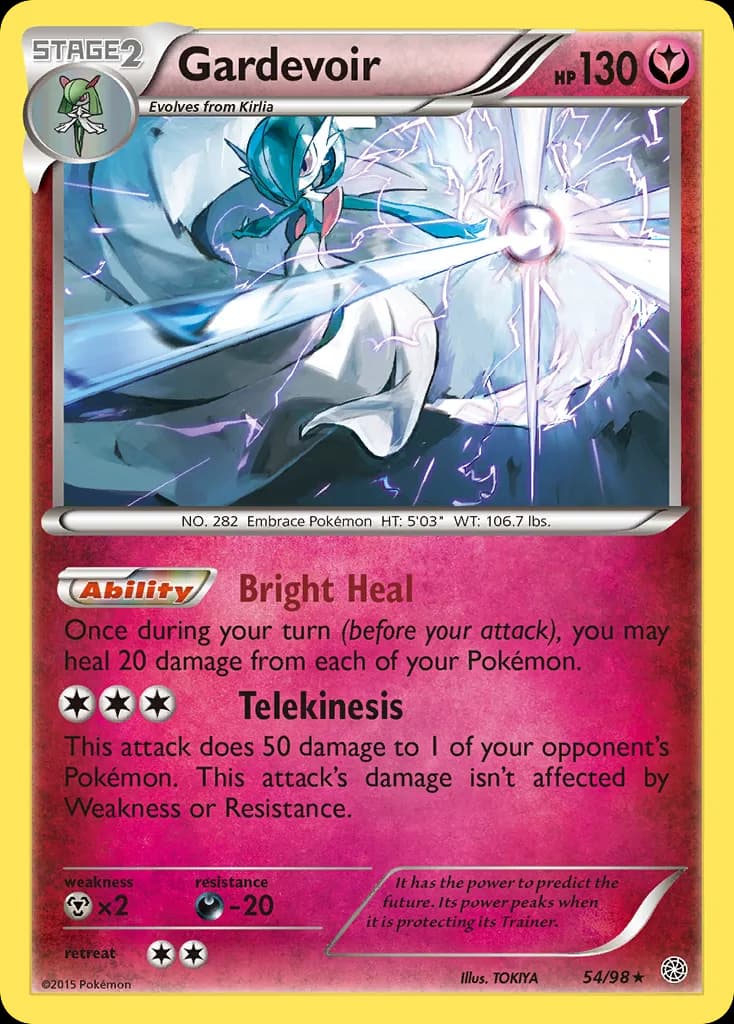 Gardevoir card front, Ancient Origins 54/98