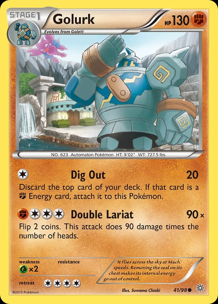 Ancient Origins Golurk card front, 41/98