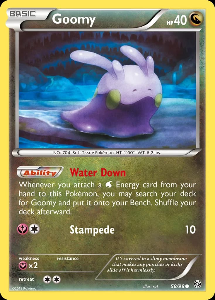Ancient Origins Goomy card front, 58/98