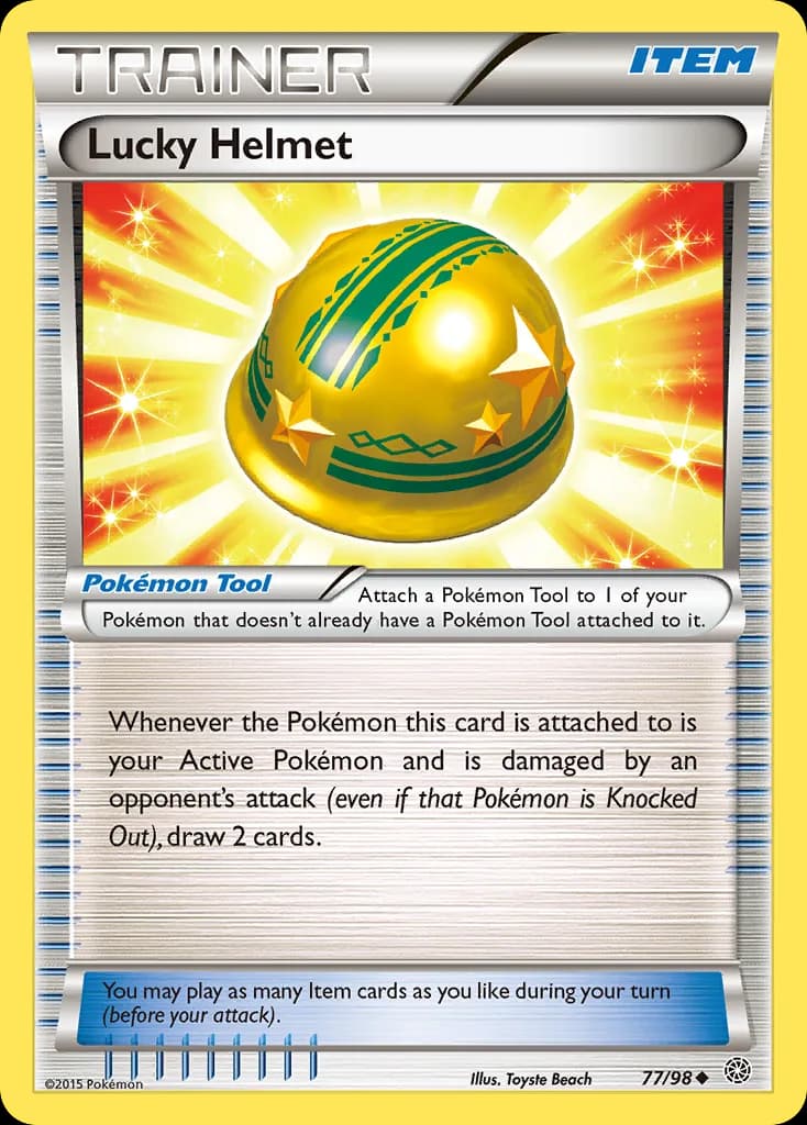 Ancient Origins Lucky Helmet card front, 77/98