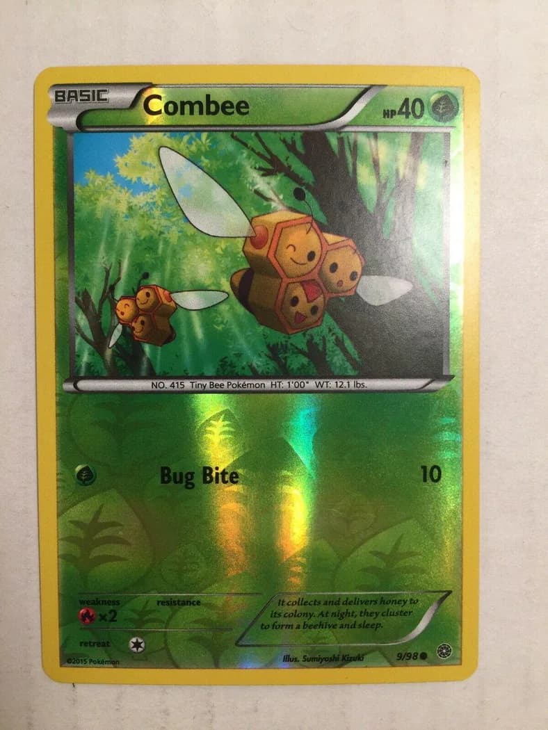 Combee reverse holo card front, Ancient Origins 9/98