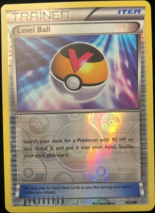 Level Ball reverse holo card front, Ancient Origins 76/98