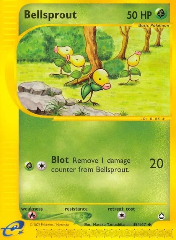 Bellsprout card front, Aquapolis 45/147