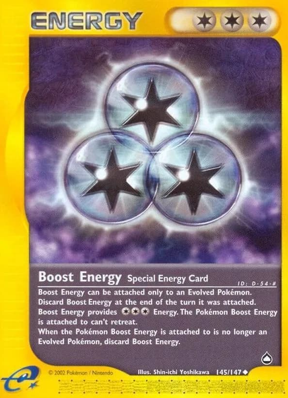 Boost Energy card front, Aquapolis 145/147