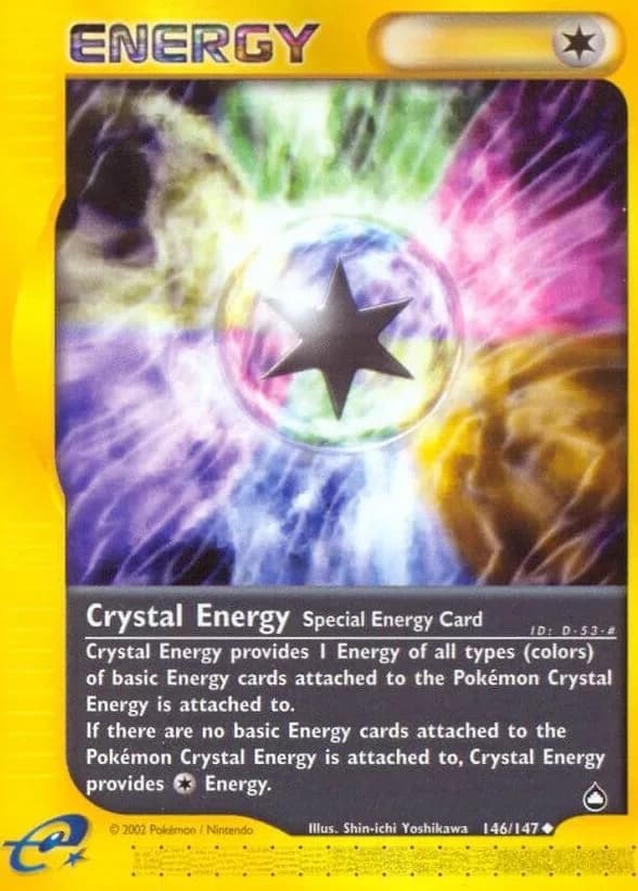 Crystal Energy card front, Aquapolis 146/147