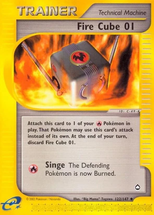 Fire Cube 01 card front, Aquapolis 122/147