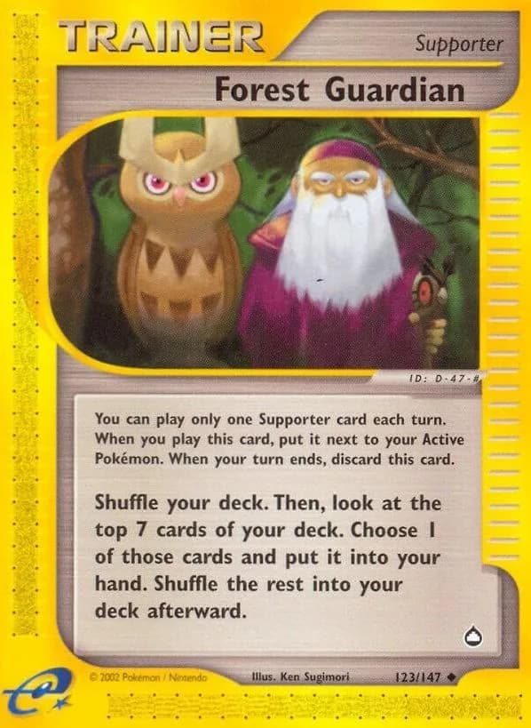 Forest Guardian card front, Aquapolis 123/147