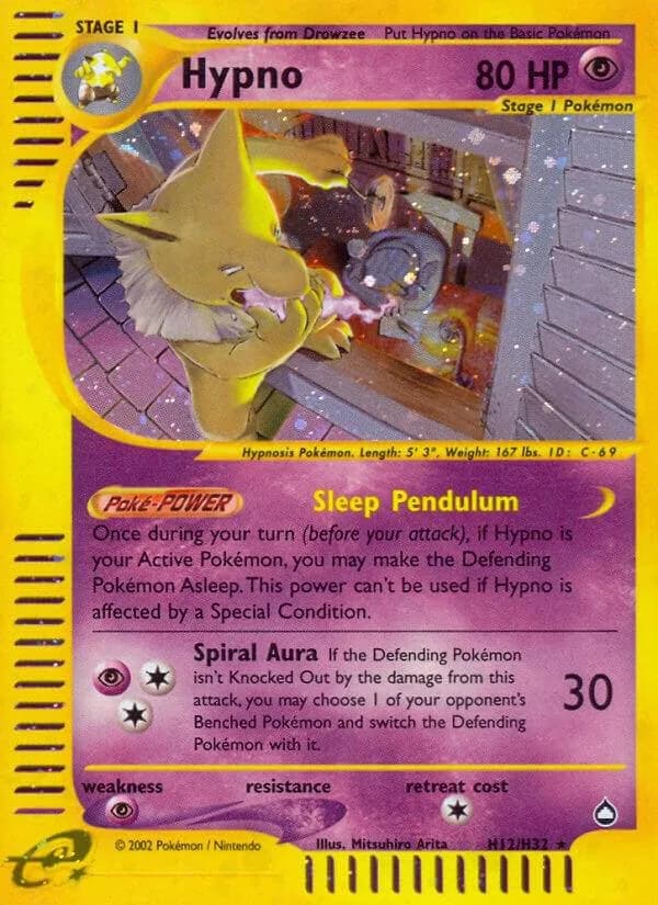Hypno card front, Aquapolis H12/H32