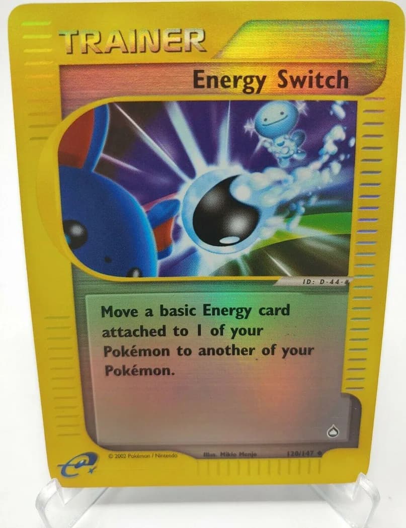 Energy Switch reverse holo card front, Aquapolis 120/147