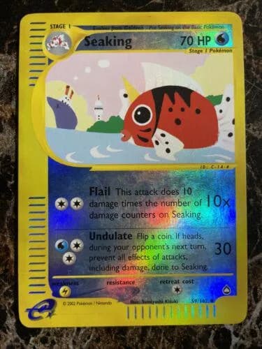 Seaking reverse holo card front, Aquapolis 59/147