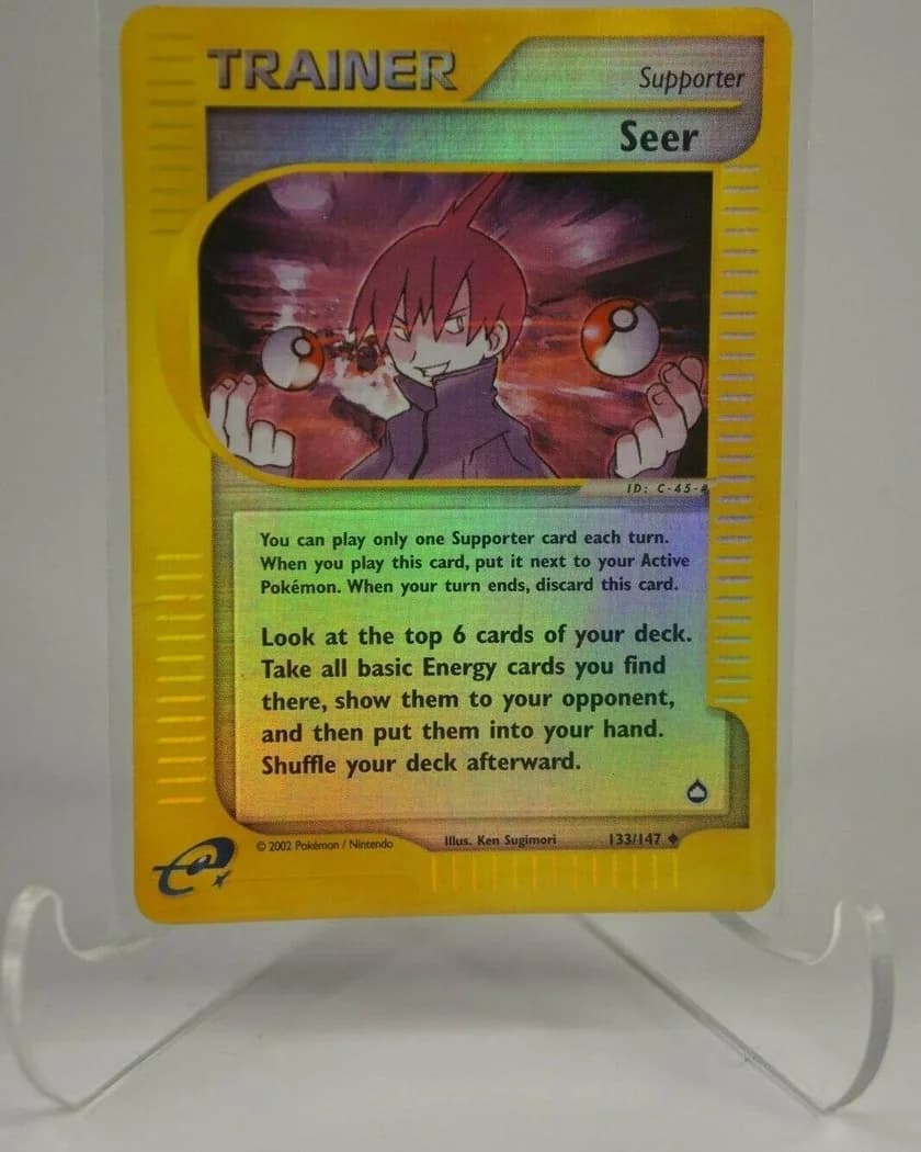 Seer reverse holo card front, Aquapolis 133/147