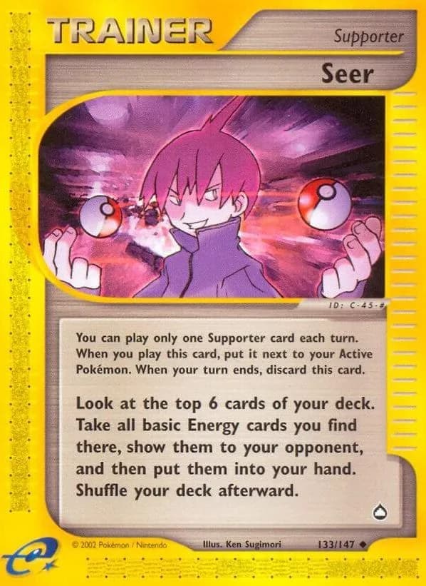Seer card front, Aquapolis 133/147