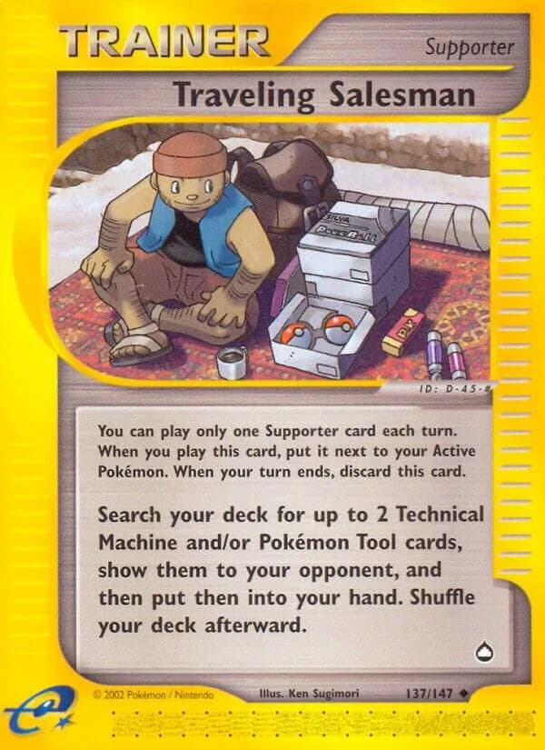Traveling Salesman card front, Aquapolis 137/147