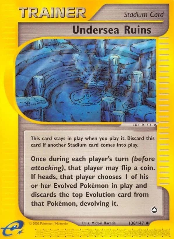 Undersea Ruins card front, Aquapolis 138/147